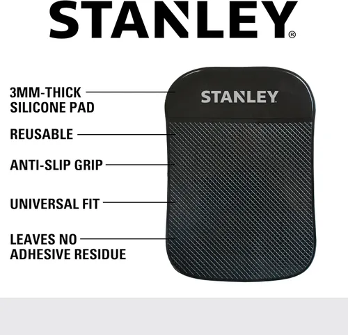 Miniatura 2 de STANLEY S4006 - Almohadilla de gel para tablero de instrumentos de 4.5 x 6.5 pulgadas, extra fuerte, antideslizante, para teléfono celular, tableta