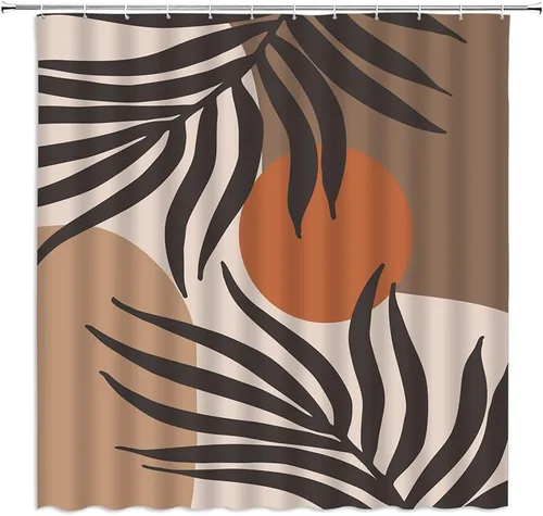 Miniatura 12 de Cortina de ducha geométrica, negro, gris, rojo, blanco, geometría abstracta, azulejos de moda, patrón sin costuras, tela de diseño moderno, juego
