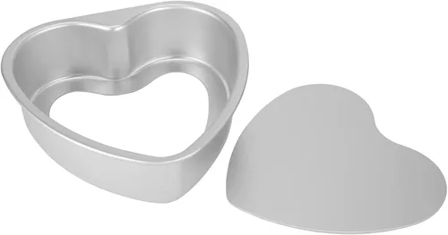 Miniatura 5 de Molde para tartas en forma de corazón, bandeja para pastel de queso, bandeja de pastel de corazón con parte inferior extraíble de aleación