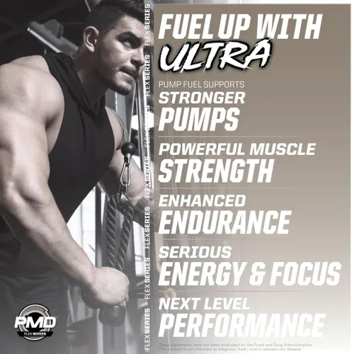Miniatura 5 de PMD Sports Pump Fuel Ultra Medium Stim - Polvo y bomba muscular de primera calidad, mayor enfoque, resistencia y recuperación, creatina premium