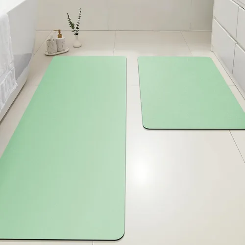 Miniatura 37 de ACCUMTEK Alfombrilla de Baño Ultra Delgada, Alfombrillas de Baño Antideslizantes con Respaldo Mejorado para Colocar Bajo la Puerta, Alfombras