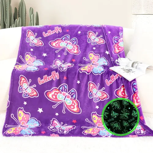 Miniatura 7 de Manta de Ajolotl para Niños que Brilla en la Oscuridad Manta para Niños Niños Manta de Tiro Regalos de Ajolotl Decoración Animal Salamandra Mantas