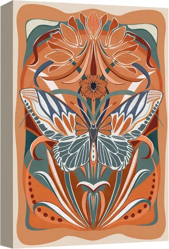 Miniatura 44 de SIGNFORD Lienzo impreso para pared, acuarela, floral, retro, abstracto, naturaleza, desierto, ilustraciones florales botánicas, arte moderno