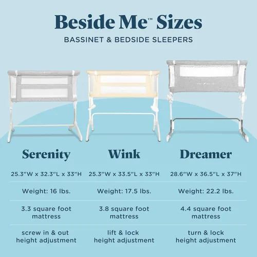Miniatura 16 de Baby Delight Beside Me Cuna lateral y cama de noche para bebé