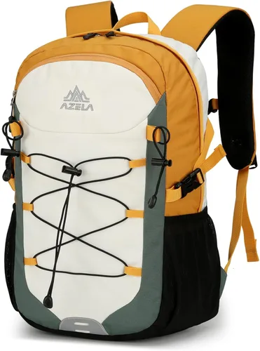 Miniatura 9 de Mochila pequeña de senderismo impermeable de 20L con correa para el pecho para hombres y mujeres, mochila ligera para exteriores, gris