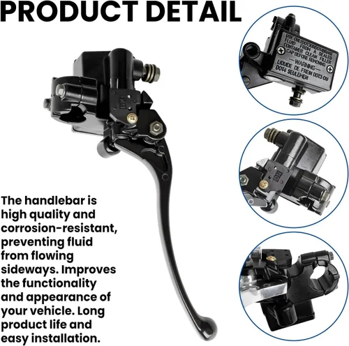 Miniatura 3 de Kit de cilindro maestro de freno de 7/8 pulgadas Manillar Palanca de freno delantera derecha compatible con Honda TRX TRX250 TRX300 350 400 450