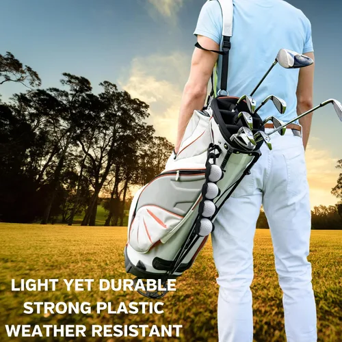 Miniatura 5 de Soporte para pelotas de golf: capacidad para 4 pelotas de golf, fácil fijación a bolsa o carrito, accesorios de regalo para hombres y mujeres