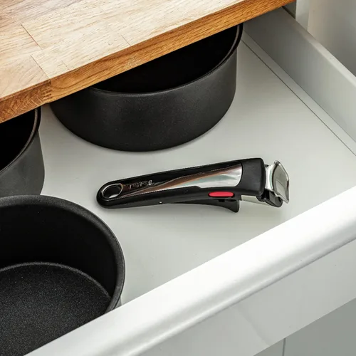 Miniatura 4 de Tefal Ingenio L9863202 - Mango extraíble de alta calidad, apilable, bloqueo de seguridad de 3 puntos, soporta hasta 22.0 lbs, fabricado en Francia