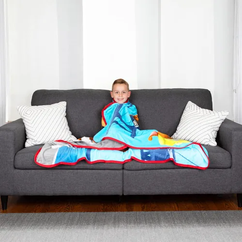 Miniatura 3 de Franco Ropa de cama para niños, manta súper suave de micro raschel, 46 x 60 pulgadas, Paw Patrol y funda de almohada reversible de microfibra súper