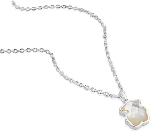 Miniatura 2 de TOUS joyería collar de plata esterlina Icon blanco y negro con dije de mini oso