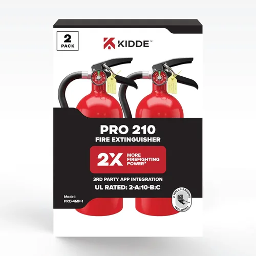 Miniatura 14 de Kidde Extintor de fuego de grado comercial para oficina, escuelas, recargable 1A10BC Extintor recargable y reutilizable para pequeños incendios