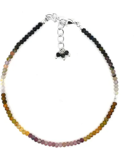 Miniatura 12 de Gempires - Pulseras de cuentas de piedras preciosas hechas a mano, ligeras, de cristal, para uso diario, hipoalergénicas, de 8 pulgadas, chapadas