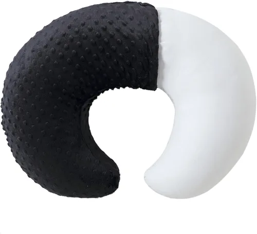 Miniatura 13 de Almohada de lactancia y posicionador corporal para bebé con funda premium para lactancia para niños y niñas, almohada de alimentación con funda Azul