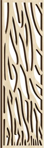 Miniatura 146 de 9 3/8"W x 24 3/8"H x 1/4"T Bristol Decorativos Paneles de Pared de Madera Calado, Cereza
