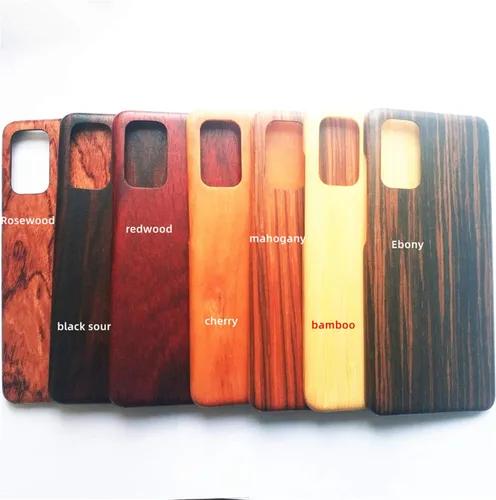 Miniatura 7 de DAYJOY Funda de madera compatible con Huawei P40 PRO, ultrafina, ultra ligera, delgada, auténtica, natural, de madera dura, de fibra de aramida