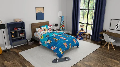 Miniatura 6 de Paw Patrol Ropa de Cama para Niños Edredón y Juego de Sábanas Súper Suave con Funda, 5 Piezas Tamaño Twin