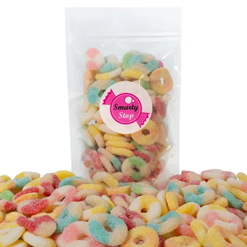 Miniatura 2 de Smarty Stop Mini anillos de gomita agria Candy GummiRoos (1 libra (paquete de 1), surtido)