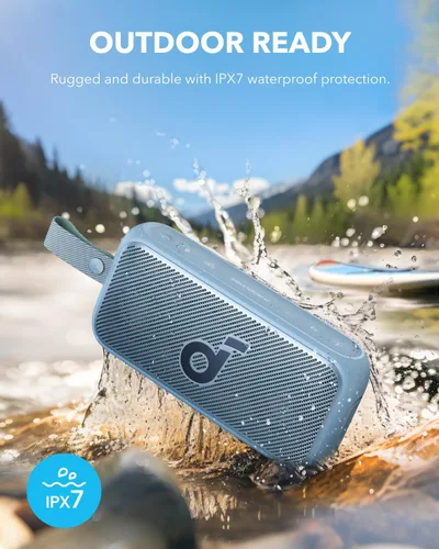 Miniatura 6 de Soundcore Motion 300 de Anker, altavoz Bluetooth, altavoz portátil inalámbrico de alta resolución, IPX7 impermeable, BassUp, Bluetooth 5.3, sonido