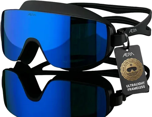 Miniatura 15 de ÆRA Gafas de natación ultraligeras sin marco, lente nanotecnológica antivaho, 100% protección UV, surf, SUP, moto acuática, esquí acuático, aguas