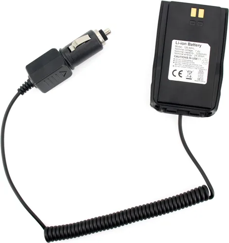 Reemplace el eliminador de batería QB-44HL de 12 V para AnyTone AT-D878UV AT-D868UV AT-D878UV Plus Series Radio con adaptador de CC