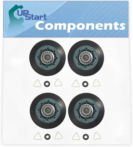 Paquete de 4 rodillos de repuesto para secadora Maytag MEDB835DC3 - Compatible con kit de soporte de tambor de rodillo WPW10314173