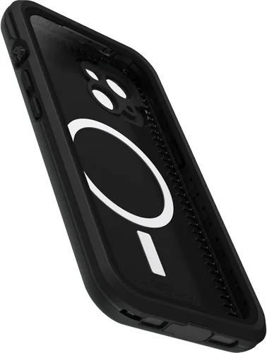 Miniatura 4 de OtterBox FRē Series - Funda impermeable con MagSafe (diseñada por LifeProof) para iPhone 14, color negro