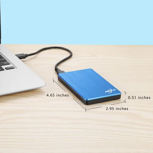 Miniatura 5 de NRICO 320GB Disco duro externo portátil USB 3.0 HDD de 2.5 pulgadas, almacenamiento compatible para PC, Mac, computadora de escritorio, PS4