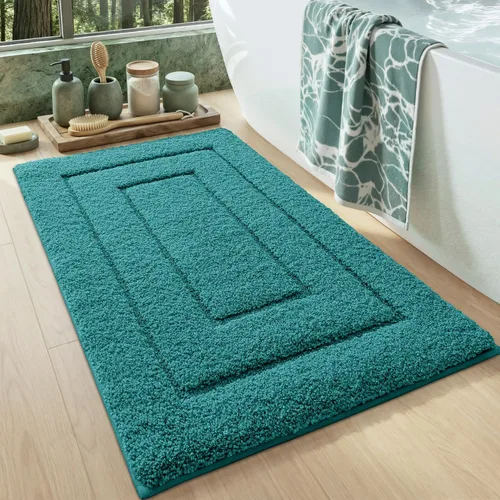 Miniatura 11 de DEXI - Alfombra de baño antideslizante, absorbente, de alta calidad, lavable a máquina, cómoda alfombra para cuarto de baño