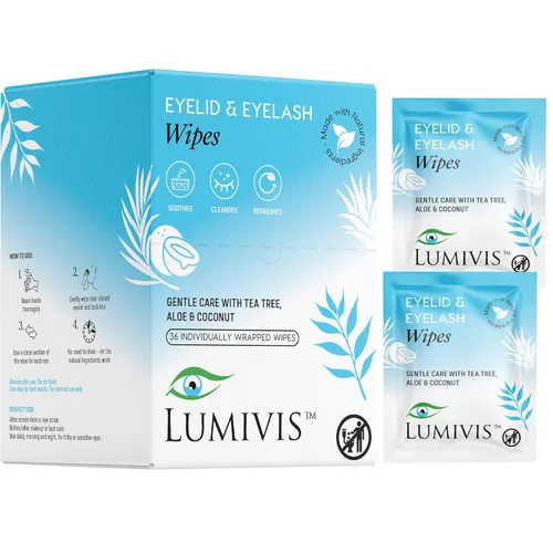 Toallitas para párpados de aceite de árbol de té, almohadillas envueltas individualmente para limpieza diaria de ojos, eliminación de maquillaje e