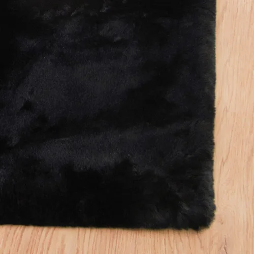 Miniatura 9 de ORINOVA Alfombras Peludas Negras Esponjosas para Sala de Estar para Sala de Estar Lavables Alfombras de Área Shaggy para Dormitorio Alfombra 4x6