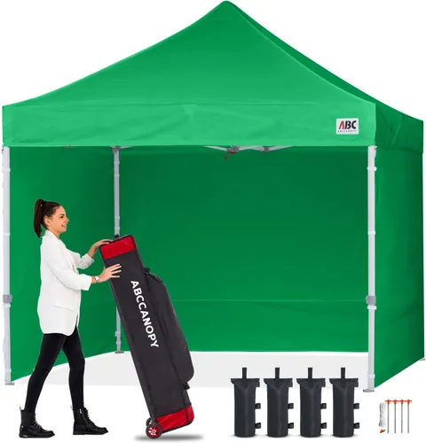 Miniatura 45 de Abccanopy - Toldo de 10 x 10 pies, con paredes laterales, sombra instantánea, con bolsa con ruedas para guardarlo. Incluye 4 bolsas de lastre, Azul