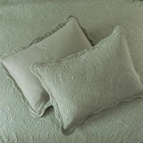 Miniatura 161 de HoneiLife - Juego de colcha de tamaño Queen, juego de ropa de cama de pana bordada de 3 piezas, colcha de lujo, ligera, cálida, para todas las Pana