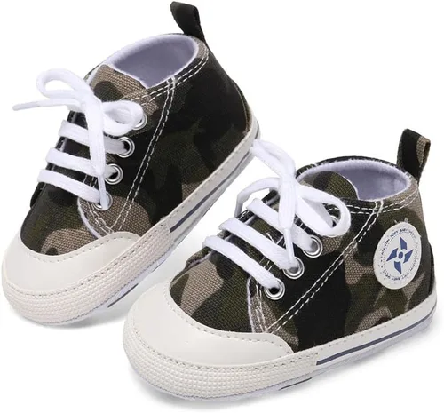 Miniatura 127 de Zapatos deportivos de lona de lona para bebés y niñas, suela antideslizante suave, suela antideslizante