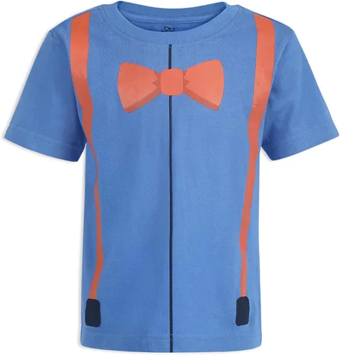 Miniatura 2 de Blippi Conjunto de camiseta y pantalones cortos para niños pequeños y pequeños, azulgris