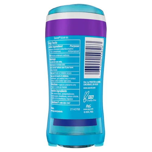Miniatura 11 de Secret Desodorante antitranspirante fresco para mujer, protección transpirable contra el sudor y el olor durante 72 horas, frescura instantánea