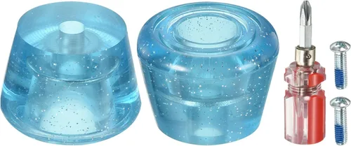 PATIKIL Topes de dedo del pie con destornillador 82A Bloque de tapones de freno de goma para patines de ruedas Reemplazo de accesorios