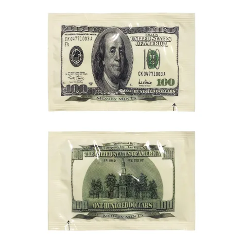 Miniatura 3 de Dinero Mentas – 100 Pack, 2 Mentas por pack – Sabor a hierbabuena, envuelta individualmente