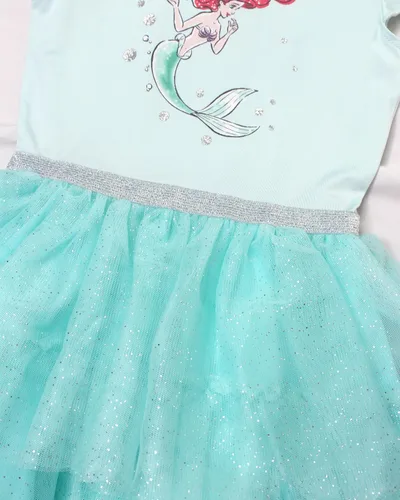 Miniatura 6 de Disney Vestido de princesa con tutú para niñas - Vestido de fiesta de manga corta con volantes para niñas pequeñas y niños - Vestido de disfraz