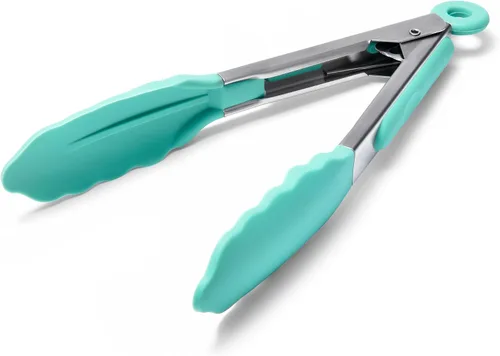 Miniatura 21 de Doosu Pinzas de cocina para cocinar: juego de pinzas para alimentos resistentes al calor de 600 °F con puntas de silicona antiarañazos, pinza