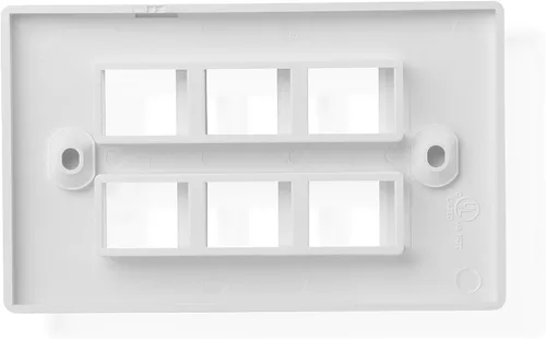 Miniatura 3 de [UL Listed] Cable Matters - Placa de pared en blanco para toma trapezoidal, Blanco