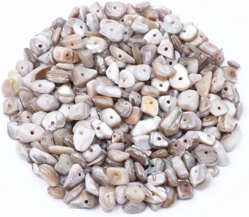 Miniatura 29 de 500 cuentas de piedra natural con virutas naturales, citrino de 0.317 a 0.315 pulgadas, piedras preciosas irregulares de cristal curativo, cuentas