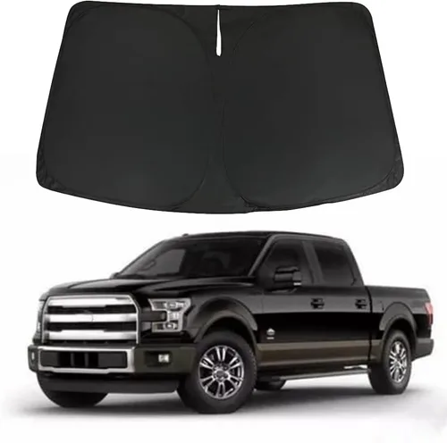 Miniatura 9 de D-Lumina Parasoles para parabrisas – Compatible con Ford F150 2021 2022 2023 2024 2025; F-150 Lightning 2022-2025 – Protección solar plegable