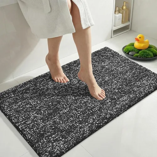 Miniatura 56 de Yimobra Alfombra de baño acolchada antifatiga, antideslizante, lavable, de microfibra suave y densa para lavabo, ducha, pies cansados, cómodo