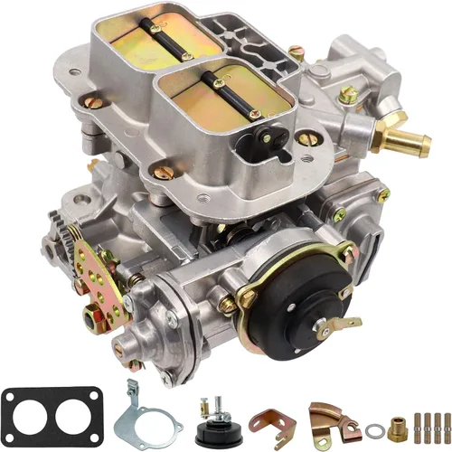 Miniatura 3 de Carburador de 2 barriles 38/38 para Weber 38 x 38 4 CYL estrangulador eléctrico compatible con BMW VW Ford Jeep Toyota Pickup, para Fiat Renault