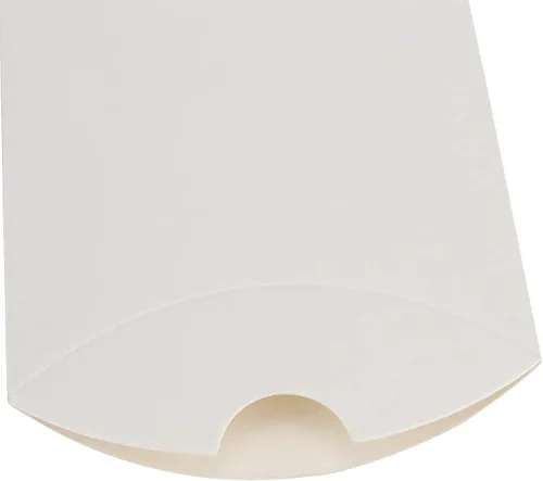 Miniatura 3 de MANCHAP 200 cajas de almohada de papel kraft blanco de 3.5 x 2.5 pulgadas, pequeñas cajas de dulces blancos, cajas de agradecimiento para recuerdos