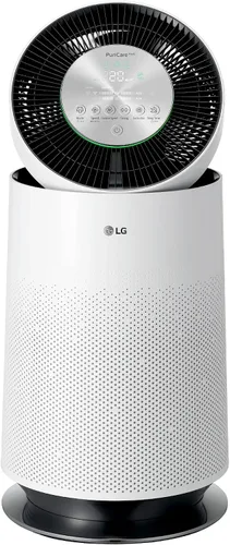 LG PuriCare Purificador de Aire Individual de 360 Grados con Clean Booster, ThinQ Wi-Fi y Control de Voz (AS330DWR0), 310 pies cuad., Blanco