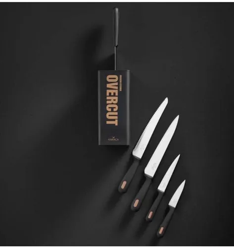 Miniatura 7 de Karaca Overcut Juego de cuchillos de 6 piezas, acero, cuchillo de cocina, fácil de limpiar, diseño elegante, juego de cuchillos afilados, práctico