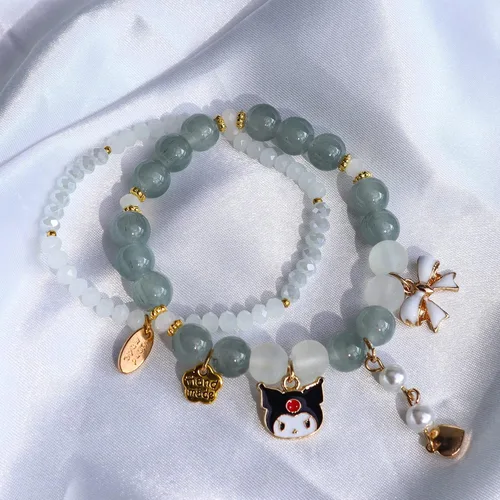 Miniatura 3 de ANZWTLOYY Kawaii Bracelets Set Friendship Bracelets Cute Cartoon Elastic Beaded Relationship Bracelets for Girls Women