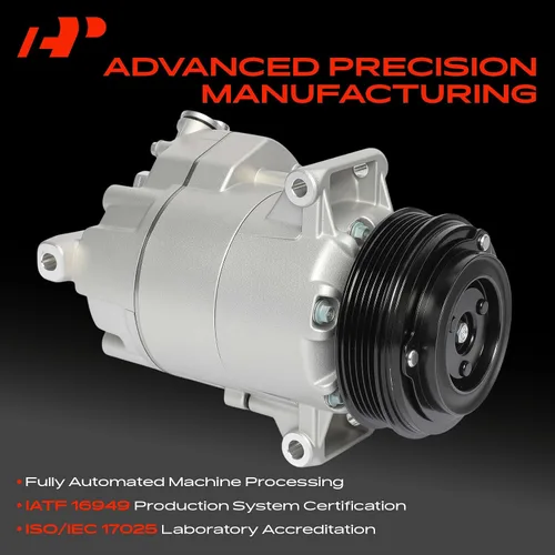 Miniatura 3 de A-Premium Compresor A/C con embrague compatible con Buick Verano 2.4L 2012, estilo CSP15