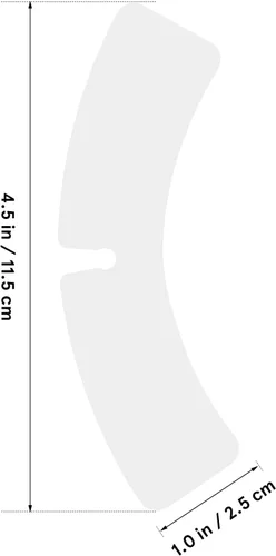 Miniatura 6 de COHEALI 100 soportes de cuello para hombre, camisas de vestir S, de plástico, para fijación y soporte, 4.52 x 0.98 x 0.11 pulgadas, prácticos
